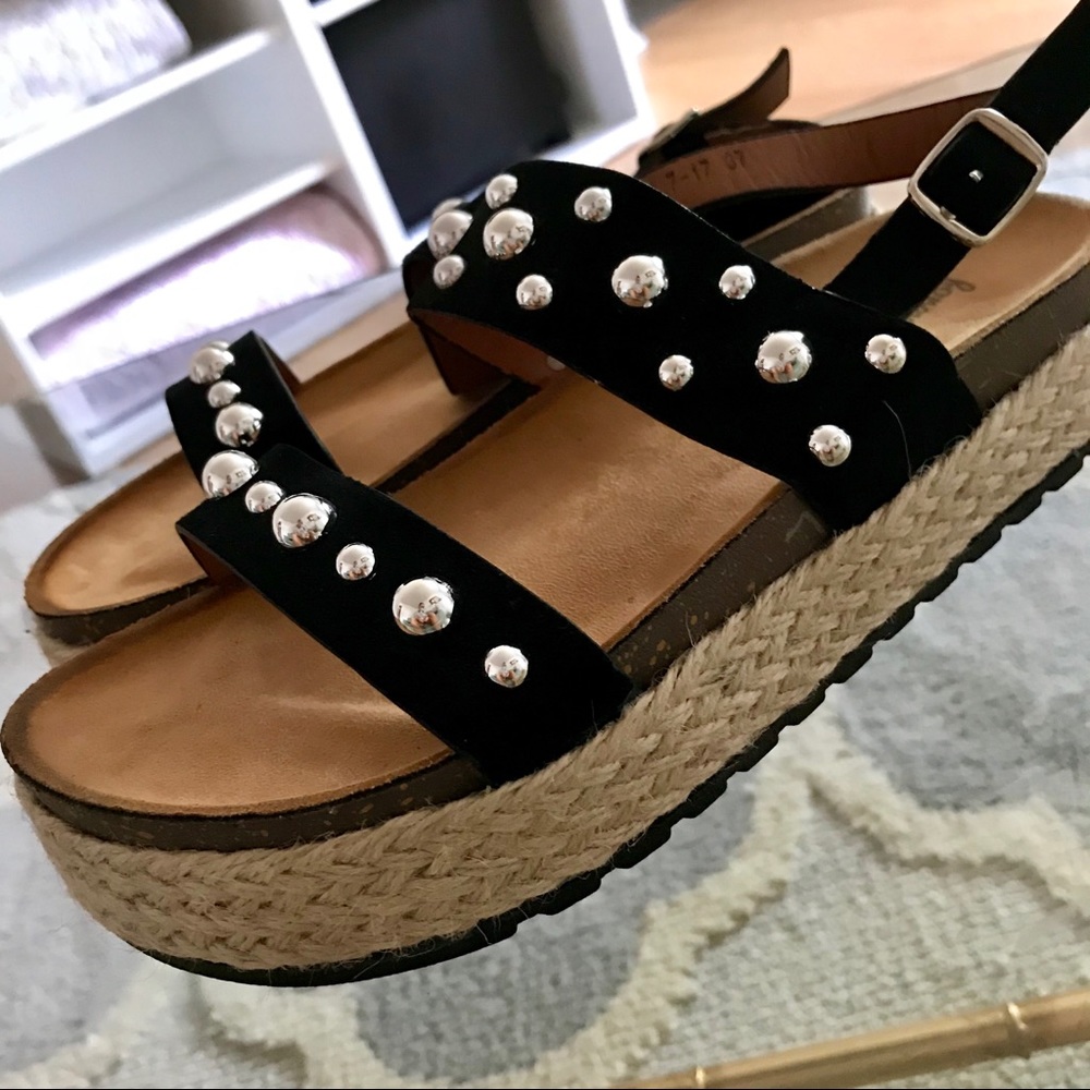 Brand new studded espadrilles sandal
